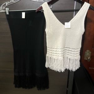NWT Indya Sweater Chandails Top & Skirt